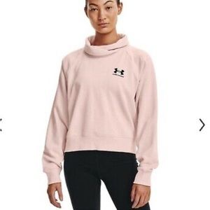 Under armour fleece wrap neck sweater